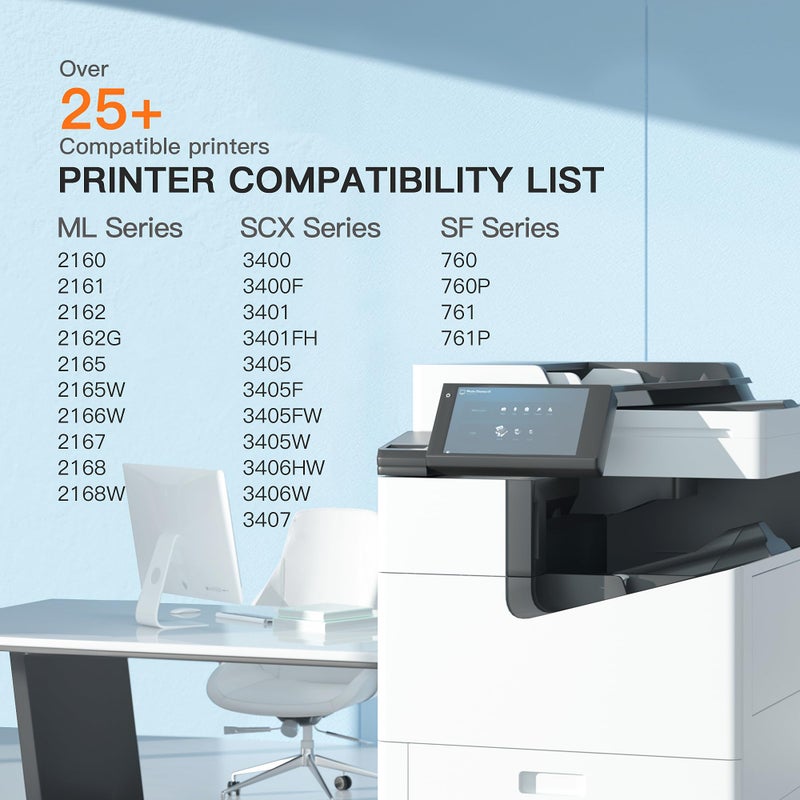 E-Z Ink Compatible Toner Cartridge Replacement for Samsung MLT-D101S 101S MLTD101S to use with ML-2166W ML-2160 ML-2165 SCX-3405W ML-2165W SCX-3405FW SCX-3400 SCX-3401FH SF-760P Printer (3 Black) - Image 4